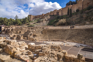 Roman theatre (Teatro Romano de Málaga), Malaga, Spain