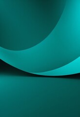 green abstract background with curved curves