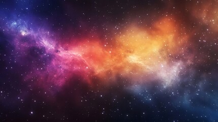 Cosmic Nebula with Stars