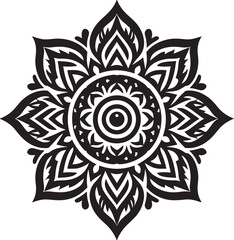 mandada design silhouette vector style with white background