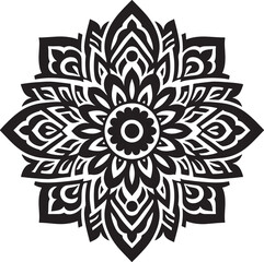 mandada design silhouette vector style with white background