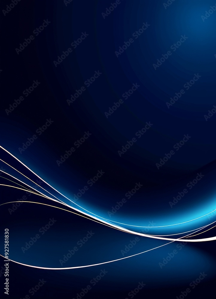 Poster abstract blue background with lines