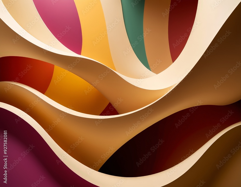 Poster close up colorful abstract design