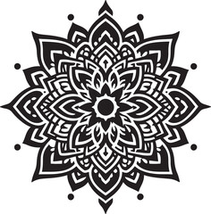 mandada design silhouette vector style with white background