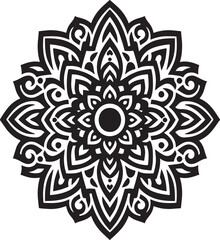 mandada design silhouette vector style with white background