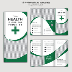 Medical And Healthcare Professional Trifold Brochure Template 