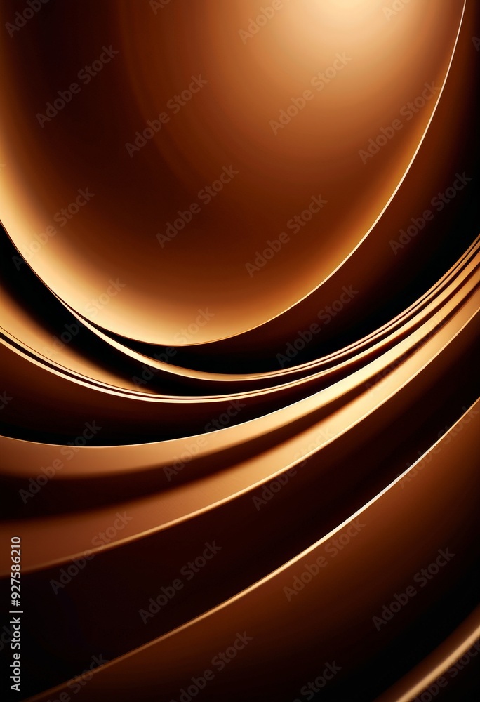 Poster brown background with swirl pattern