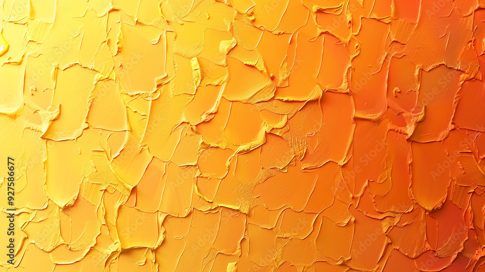 Poster abstract orange textured background with layered paint details from a recent art project