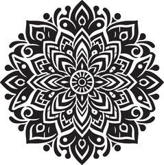 mandada design silhouette vector style with white background