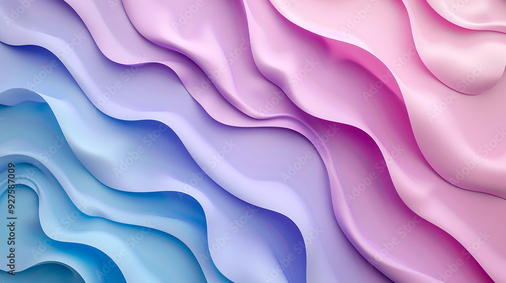 Aufkleber textured layers of pastel colors with waves creating a soothing visual experience