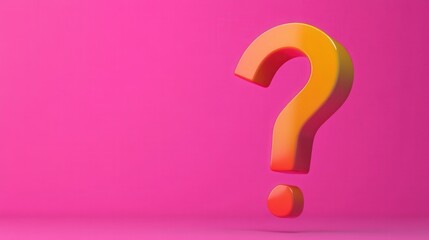 Vibrant Question Mark in Abstract Space, a colorful and whimsical representation, symbolizing curiosity and exploration amid an imaginative, dreamlike environment.