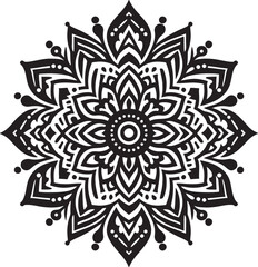 mandada design silhouette vector style with white background