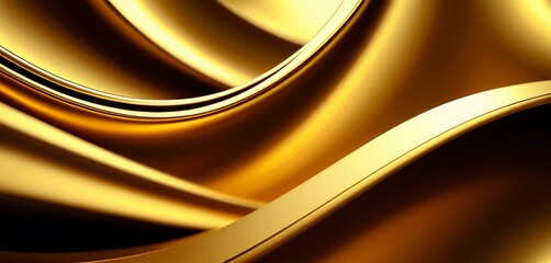 Fototapeta premium gold background with curved curve