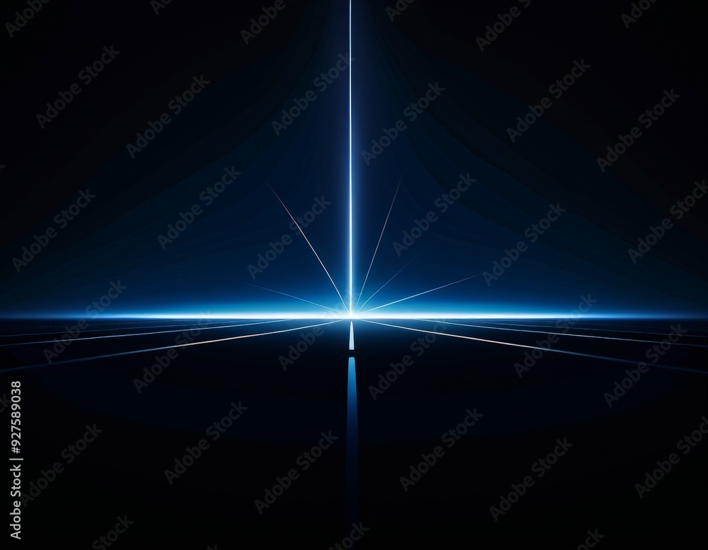 Poster black background with light shining through it