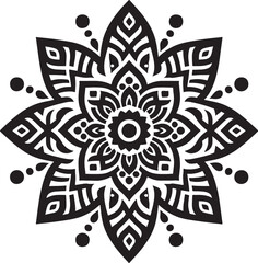 mandada design silhouette vector style with white background