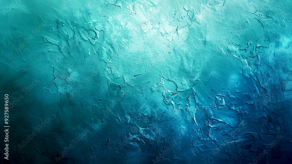 Poster Textured blue abstract background resembling ocean depths with subtle variations in tone