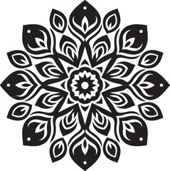 mandada design silhouette vector style with white background