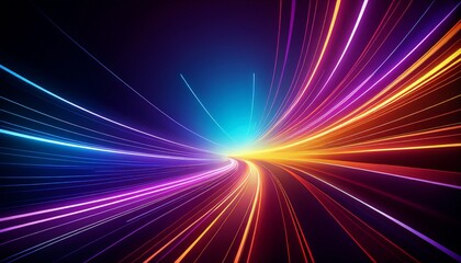 abstract background with colorful lines and