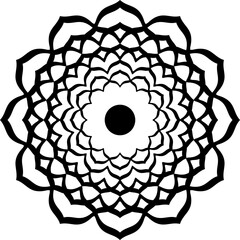 Flower, Mandala Geometric Vector 