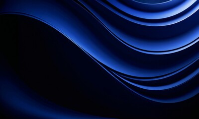 Fototapeta premium blue abstract background with wavy lines