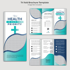 Medical And Healthcare Professional Trifold Brochure Template 