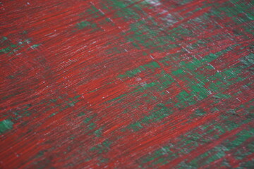 Red and green mixed color paint splatter pattern surface, Grungy paint brush splash texture...