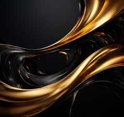 Fototapeta premium black and gold abstract background