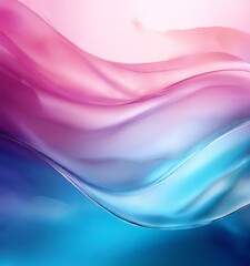 Fototapeta premium abstract background with blue and pink waves