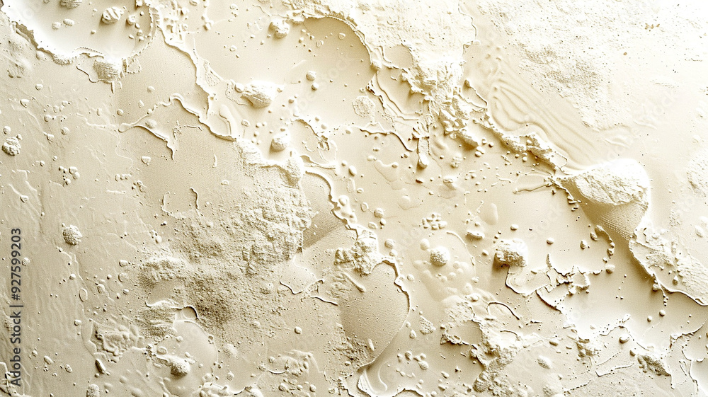 Poster textured surface with various patterns and shapes in light beige tones during daylight