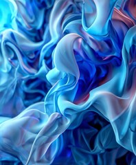 Obraz premium blue and pink smoke