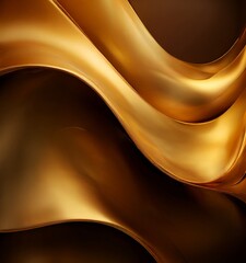 Fototapeta premium brown and gold background with wavy pattern