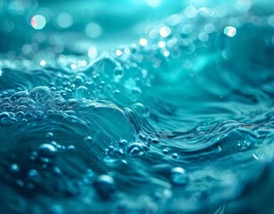 water bubbles in the ocean