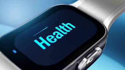 Smartwatch Displaying Health Metrics on a Digital Screen Generative AI