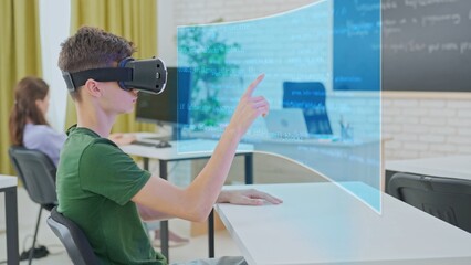 Student Exploring Programming Concepts through Virtual Reality