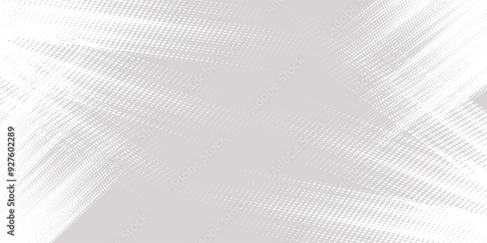 Poster white and gray halftone dots gradient pattern pop texture grunge dots background