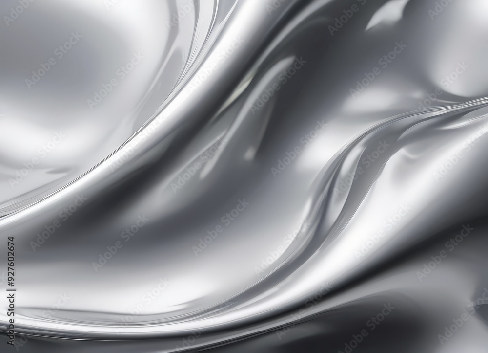 Poster silver background with smooth surface