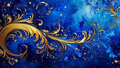 blue and gold wallpapers