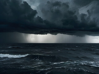 Obraz premium mountains in the morning,landscape with clouds,storm clouds over the sea,storm over the ocean,storm over the sea,storm over the ocean,mountains in the fog