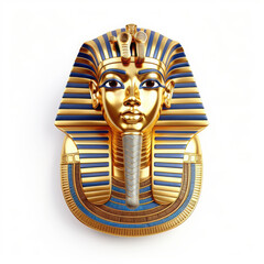 The Majestic Golden Mask of an Ancient Pharaoh, Symbolizing Eternal Power and Divine Authority
