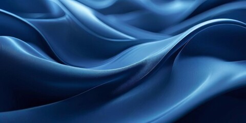 Obraz premium blue silk fabric