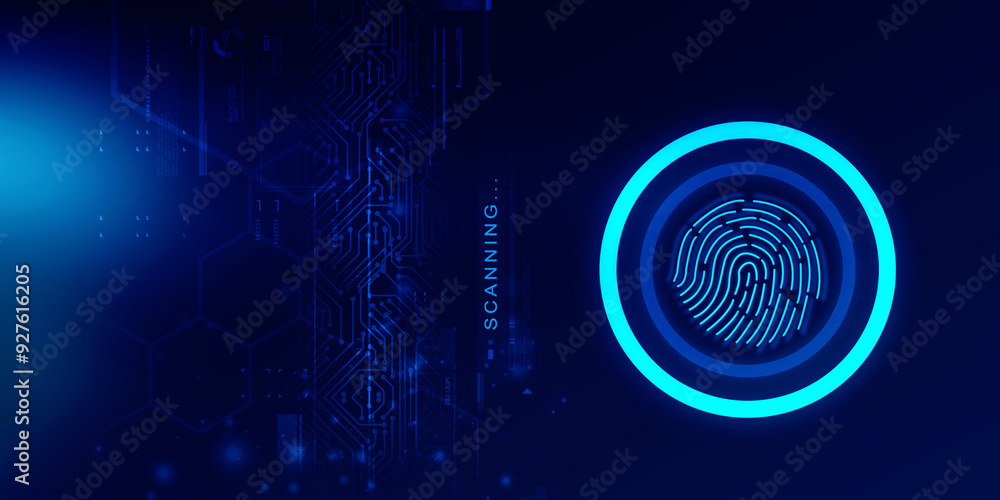 Aufkleber 2d illustration concept of thinking, background with brain, abstract artificial intelligence. techno