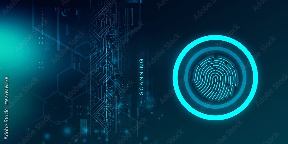 Poster 2d illustration concept of thinking, background with brain, abstract artificial intelligence. techno