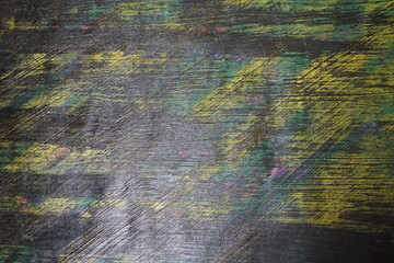 Yellow and black mix watercolor paint brush background, Colorful paint splatter surface backdrop, Grungy mix paint color splash surface backdrop