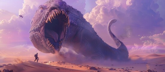 Giant Monster in Desert