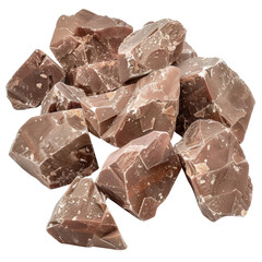 Cacao Crystals Piled Together in a Natural Arrangement.