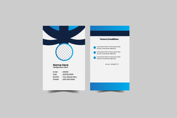 Modern Identity Card.Modern and minimalist id card template,Creative id card design for your company employee.
Vector id card template, Modern colorful icon collection.Abstract professional id card de