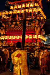 秋の高山祭り　宵祭り　飛騨高山
