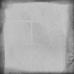 Obraz premium Abstract scrapbook paper design black and white . Classic textured background universal use