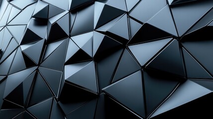 A futuristic 3D geometric pattern with a sleek, modern look, ideal for wallpaper or ceramic tile designs.