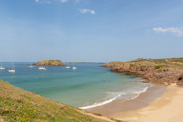 crique et plage sur l'île d'houat